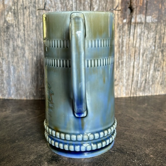 WADE | Irish Porcelain Tall Fly Fishing Scene Beer Stein Mug | Made in Ireland - Picture 2 of 7